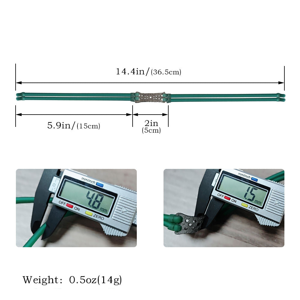 White Smoke 2050 Ice Green Latex Tube Rubber Bands – Single Strand, 4-Strand & 6-Strand Variants MARKSMAN