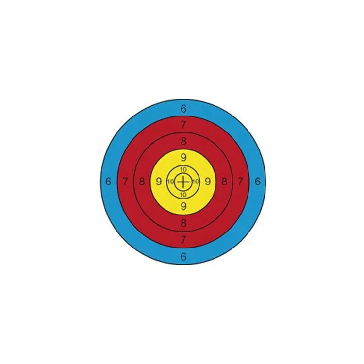 Firebrick SPG 40cm 6 Ring Archery Target Paper – Non-Reflective Training Face SPG