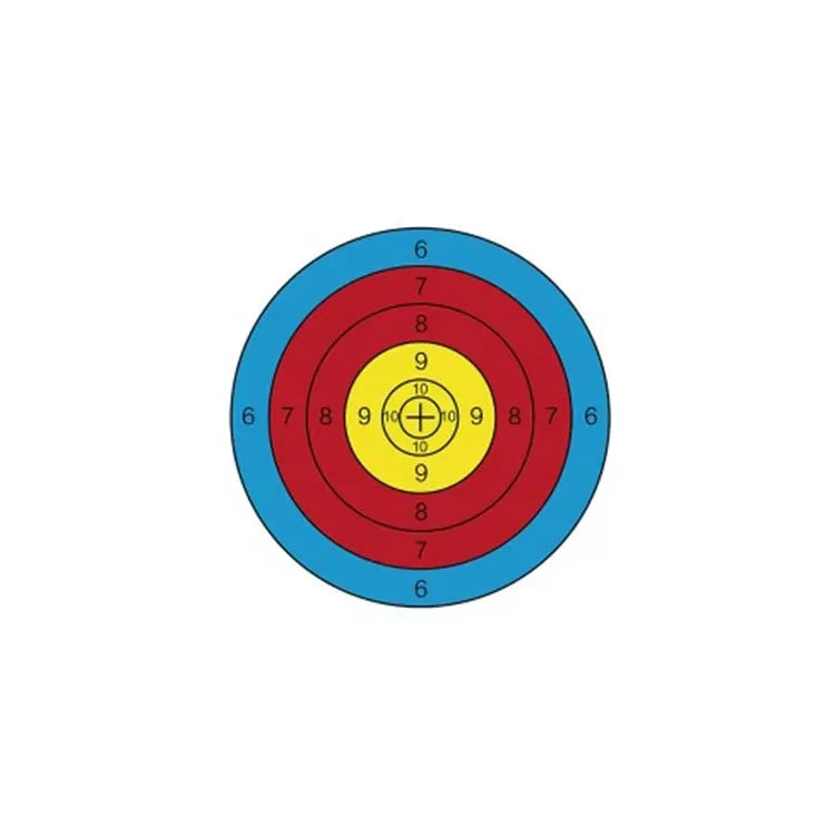 Firebrick SPG 40cm 6 Ring Archery Target Paper – Non-Reflective Training Face SPG