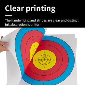 Tan SPG 40×40 cm Archery Target Paper – Matte, Non-Glare SPG