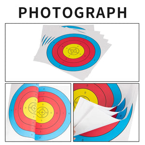 Light Gray SPG 40×40 cm Archery Target Paper – Matte, Non-Glare SPG
