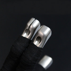Black 440C TOP CLIP OVAL BOW EYE – Titanium Slingshot MARKSMAN