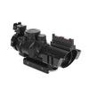 Dark Slate Gray ACOG 4X32 Scope with Red & Green & Blue Illuminated Reticle acog Scopes & Accessories Fit for 20mm Sight Scope INDIAN SLINGSHOT