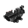 Dark Slate Gray ACOG 4X32 Scope with Red & Green & Blue Illuminated Reticle acog Scopes & Accessories Fit for 20mm Sight Scope INDIAN SLINGSHOT