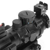 Dark Slate Gray ACOG 4X32 Scope with Red & Green & Blue Illuminated Reticle acog Scopes & Accessories Fit for 20mm Sight Scope INDIAN SLINGSHOT