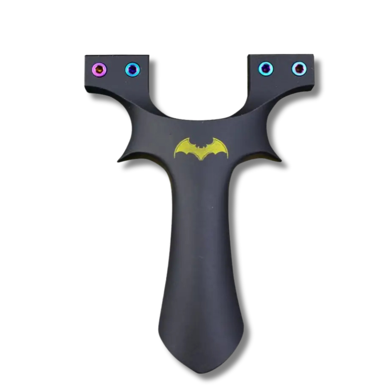 White Smoke Resin Double-Screw ShadowBat Slingshot INDIAN SLINGSHOT