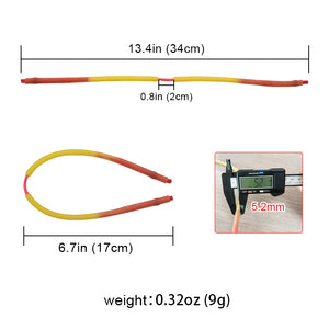 Light Gray New Slingshot Rubber Band Fishing Accessories 3060-1745 Fishing Rubber Band Shooting INDIAN SLINGSHOT