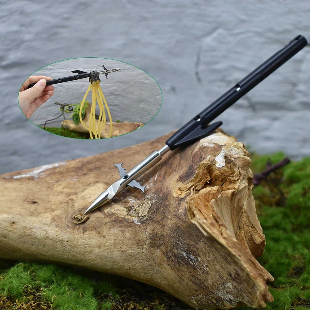 Dark Gray Rocket Stainless Steel and Fiber Fishing Dart MARKSMAN