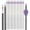Dark Slate Gray Pure Carbon Arrows Pure Carbon Arrow ID 6.2 Spine 300 350 400 500 600 For Compound Recurve Traditional Bow Arrows INDIAN SLINGSHOT