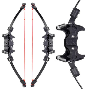 Dark Slate Gray 12 Pound Mini Recurve Foldable Spring Bow Laser Aiming For Target Shooting INDIAN SLINGSHOT