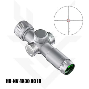 White Smoke 4x30 AO IR Optical Scope with Red & Green Illumination GOODLUCK