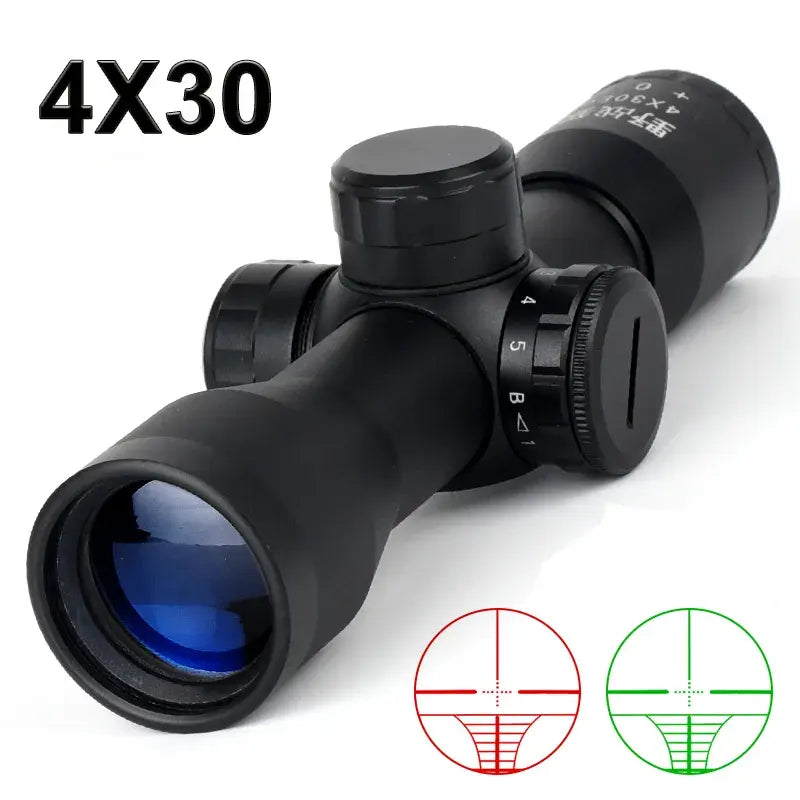 White Smoke 4x30 Optical Sight Scope – Aluminum Alloy 4X Viewing Scope INDIAN SLINGSHOT