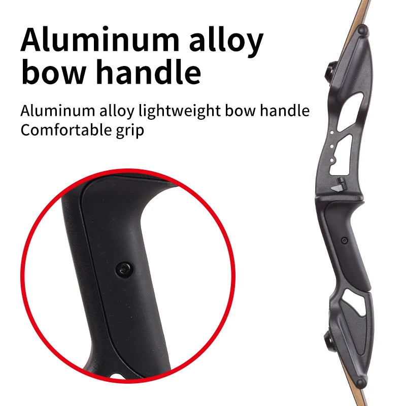 Dark Slate Gray SPG 56 Inch Recurve Bow – 30-50lbs Right-Handed Aluminum Alloy Bow SPG