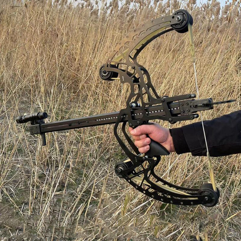 Dim Gray High Precision Dual-Purpose Adult Outdoor Target Shooting Bow For Continuous Composite Steel Ball Shooting MARKSMAN