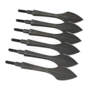 White Smoke Retro Arrow Broadhead 8/32 Universal Thread Carbon Steel Arrow Point Tips MARKSMAN