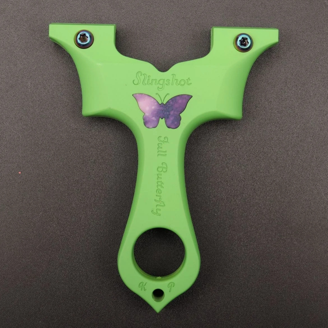 Dim Gray FullButterfly Resin Slingshot INDIAN SLINGSHOT