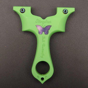 Dim Gray FullButterfly Resin Slingshot INDIAN SLINGSHOT