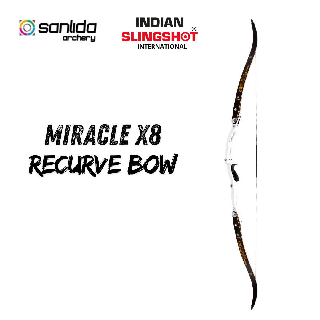 Black Sanlida® Miracle X8 Recurve Bow (White Edition) SANLIDA