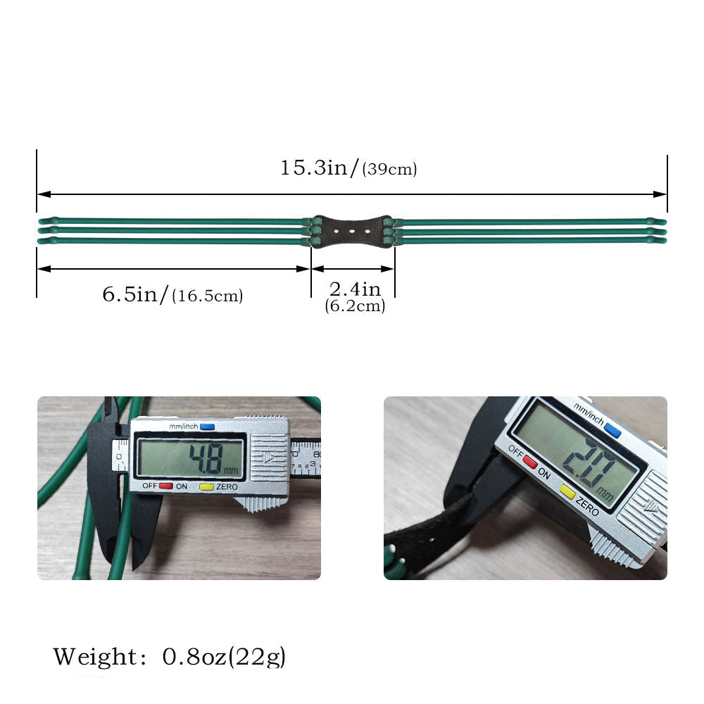White Smoke 2050 Ice Green Latex Tube Rubber Bands – Single Strand, 4-Strand & 6-Strand Variants MARKSMAN