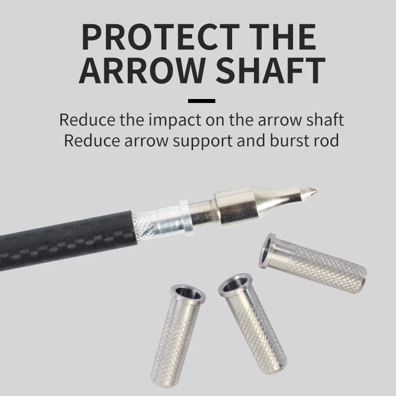 Light Gray SPG 6.2mm Aluminium Arrow Insert – Lightweight Shaft Connector SPG