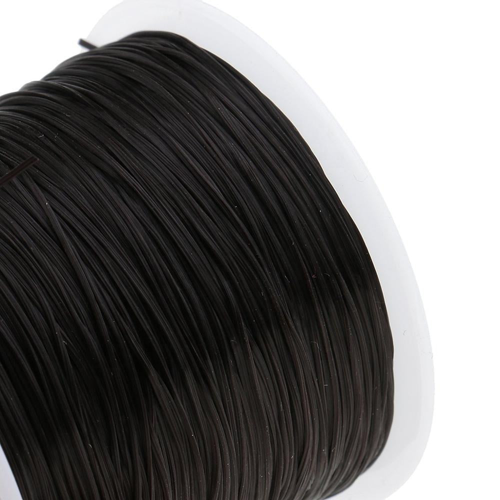 Black 60M Professional Amber Belt Elastic Cord for Rubber Band Tying MARKSMAN
