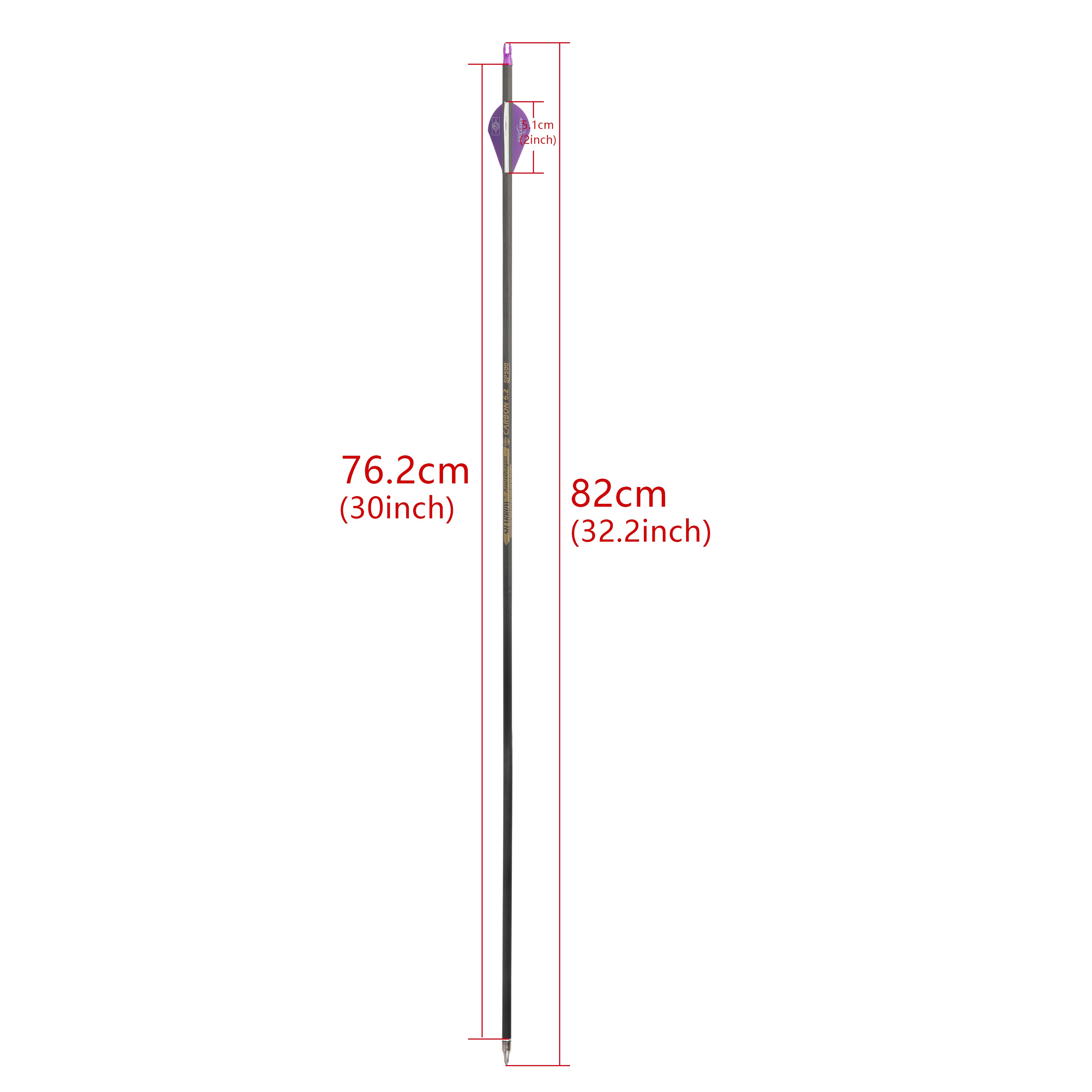 Dim Gray Pure Carbon Arrows Pure Carbon Arrow ID 6.2 Spine 300 350 400 500 600 For Compound Recurve Traditional Bow Arrows INDIAN SLINGSHOT