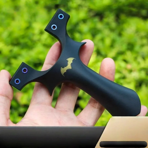 Black Resin Double-Screw ShadowBat Slingshot INDIAN SLINGSHOT