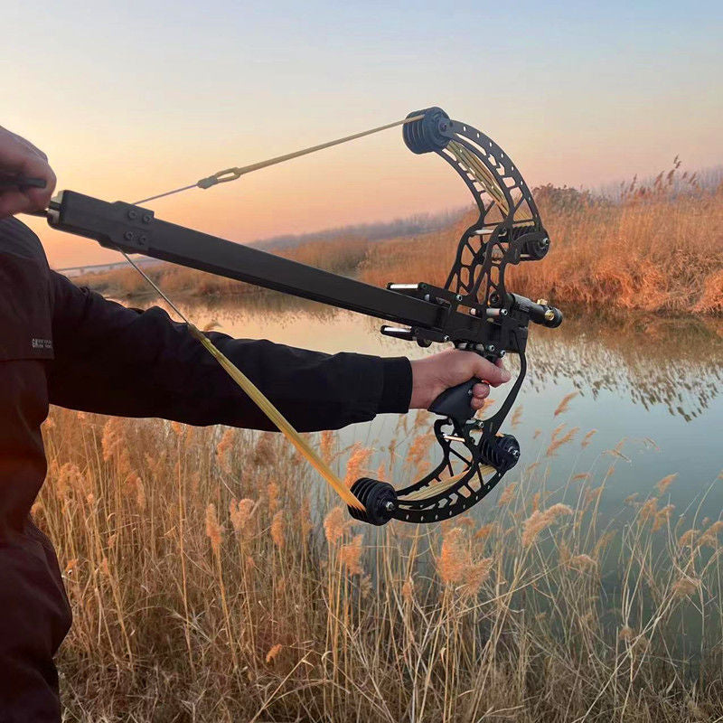 Dim Gray High Precision Dual-Purpose Adult Outdoor Target Shooting Bow For Continuous Composite Steel Ball Shooting MARKSMAN