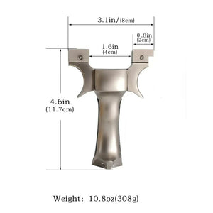 Rosy Brown Professional Olympic Aluminum Alloy Slingshot For Competitive Shooting INDIAN SLINGSHOT