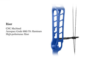 Dark Slate Blue Sanlida® Hero 10 II Target Full Module Compound Bow Kit - Dark Blue Edition SANLIDA
