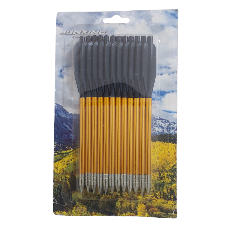 Dark Olive Green Junxing 3A Crossbow LJ161 Arrows Set Of 12 Pieces JUNXING
