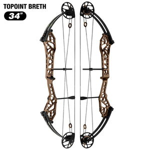 White Smoke Topoint Breth 34 Compound Bow | Aluminium Riser Topoint