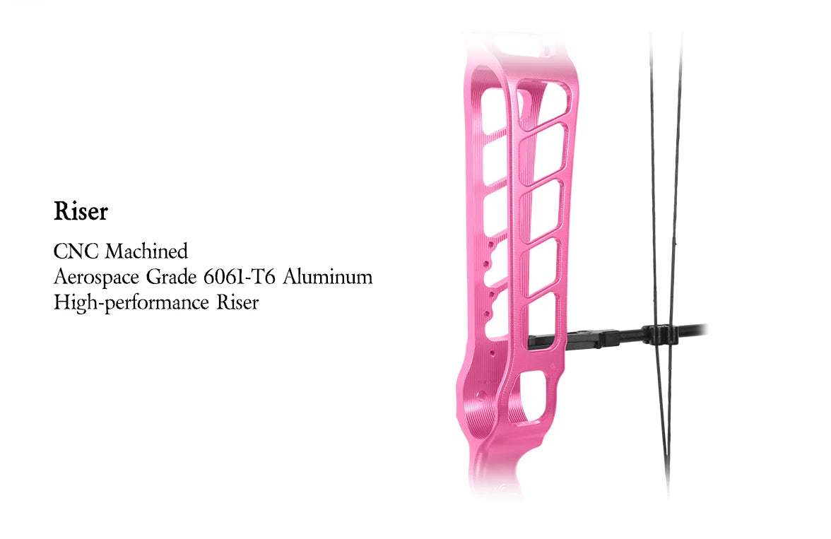 Pale Violet Red Sanlida® Hero 10 II Target Full Module Compound Bow Kit - Pink Edition SANLIDA