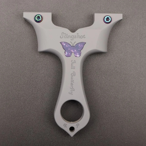 Slate Gray FullButterfly Resin Slingshot INDIAN SLINGSHOT