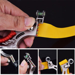 Dark Khaki Fast Pressure Alloy Elephant Design Slingshot For Outdoor Sports And Fishing Adventures SLINGSTER