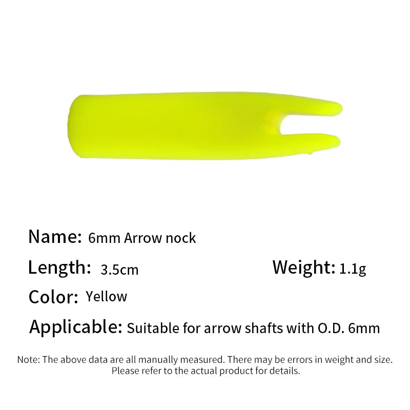 Gold SPG 6mm Arrow Nocks SPG