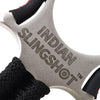 Gray Indian Bulls Eye Stainless Steel Slingshot for Target Shooting INDIAN SLINGSHOT