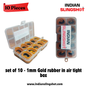 Gray 10-Pack High-Quality Slingshot Catapult Accessories | Replacement Flat Bands | 20CM Length | 0.75MM / 0.76MM / 1MM Thickness | High Elastic Natural Latex INDIAN SLINGSHOT