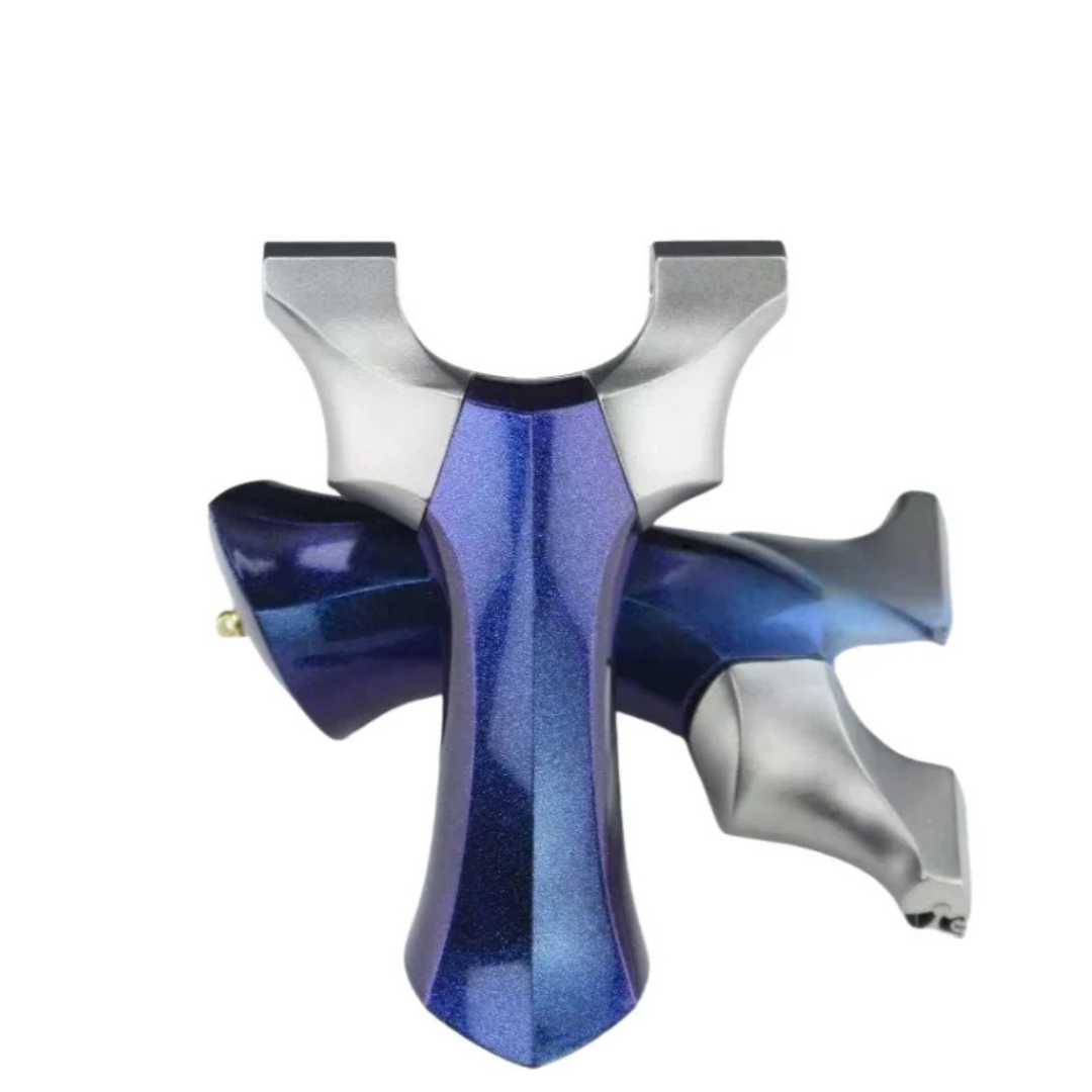 White Smoke NebulaCore Dragon Tooth Stainless Steel Slingshot INDIAN SLINGSHOT