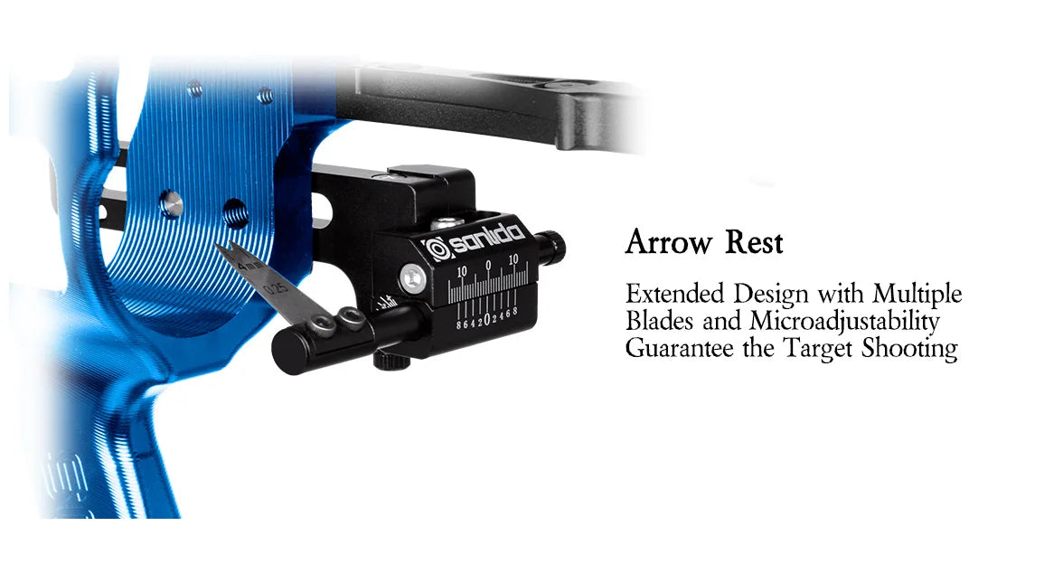 Light Gray Sanlida® Hero 10 II Target Full Module Compound Bow Kit - Dark Blue Edition SANLIDA
