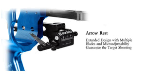 Light Gray Sanlida® Hero 10 II Target Full Module Compound Bow Kit - Dark Blue Edition SANLIDA