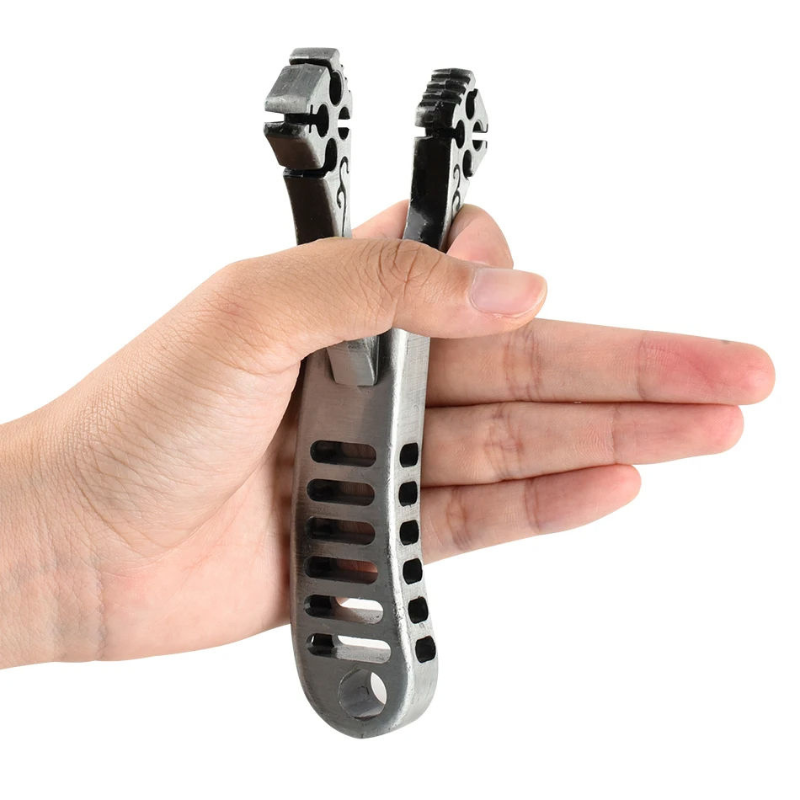 Tan Alloy Turbo Slingshot MARKSMAN