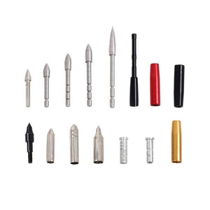 Gray SPG 7mm Stainless Steel Arrow Tips – 100 Grain Target Points SPG