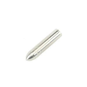 Light Gray SPG 7mm Stainless Steel Arrow Tips – 100 Grain Target Points SPG