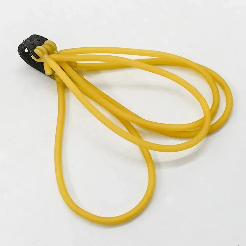 Beige Marksman 8-Strand Latex Slingshot Band | High Elasticity Rubber For Upgraded Fishing Long Rod MARKSMAN