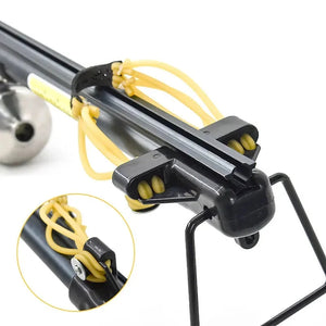 Gray Marksman 8-Strand Latex Slingshot Band | High Elasticity Rubber For Upgraded Fishing Long Rod MARKSMAN