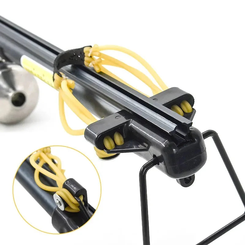 Gray Marksman 8-Strand Latex Slingshot Band | High Elasticity Rubber For Upgraded Fishing Long Rod MARKSMAN