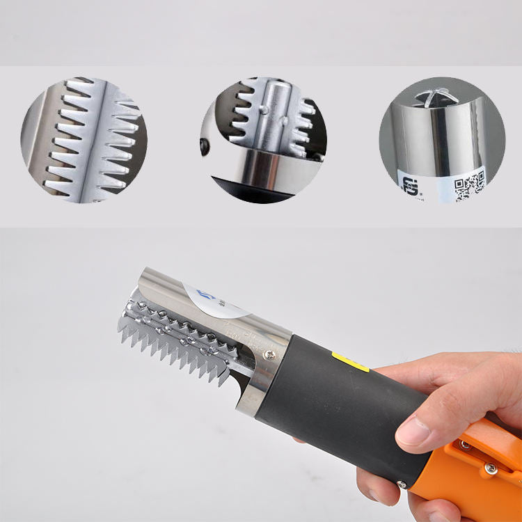 Light Gray 8859B Electric Fish Scale Remover – 12V Handheld Scaler MARKSMAN