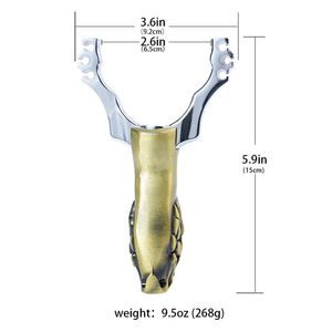 Gray Golden Serpent Alloy Slingshot MARKSMAN