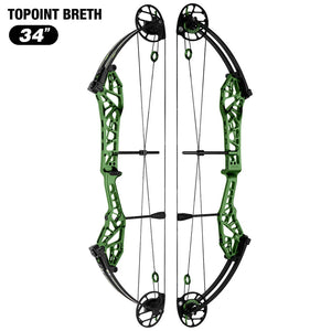 White Smoke Topoint Breth 34 Compound Bow | Aluminium Riser Topoint